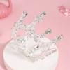 Children's Birthday Gift Princess Crown Girl Catwalk Tiara Bow Small Crown Girl Silver Gold Round Crown