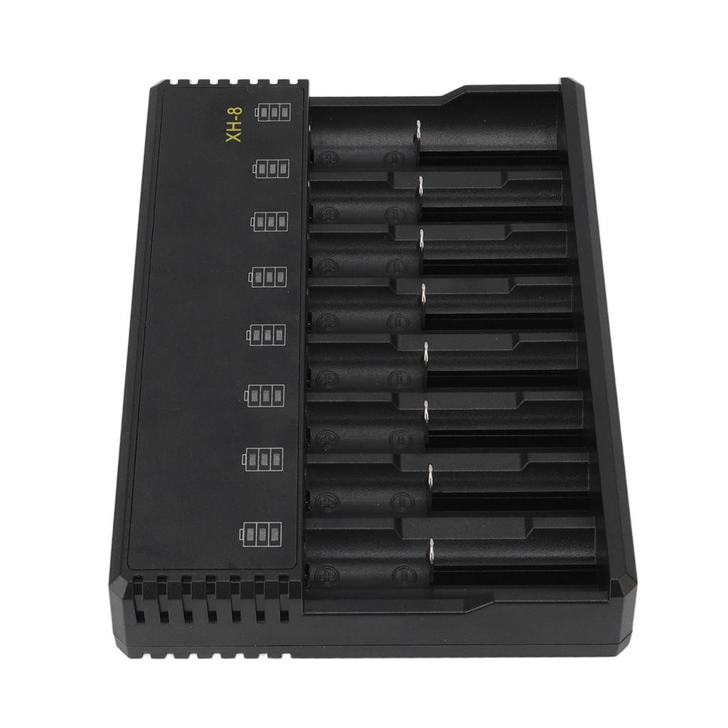8 Slot Lithium Battery Charger 3.6V 3.7V Battery Charger for 10440 14500 14650 16340 16650 17500