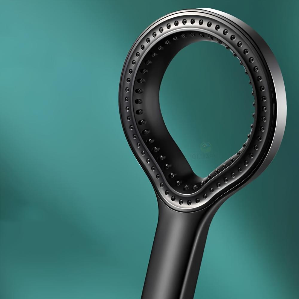 Handheld High Pressure Shower Head Circular Spray Water Pressure Enhancer for Bathroom