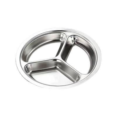 Su Shi 304 Stainless Steel Divided Dinner Plate