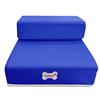 Cute Home Cat Pet Bed,Dog Stairs Ladder, Foldable Dog Ramp,Pet Mat Mesh Breathable Pet Steps,2-steps With Detachable Soft Cover