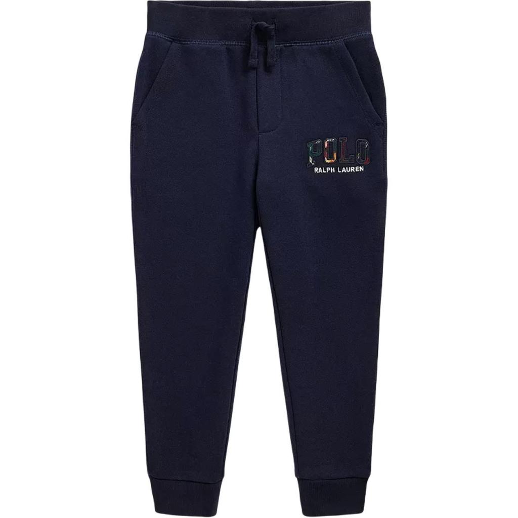Polo Ralph Lauren Kids Knitted Sports Pants With Patch Logo And Drawstring Kids bottoms Navy-Blue 323953029-001