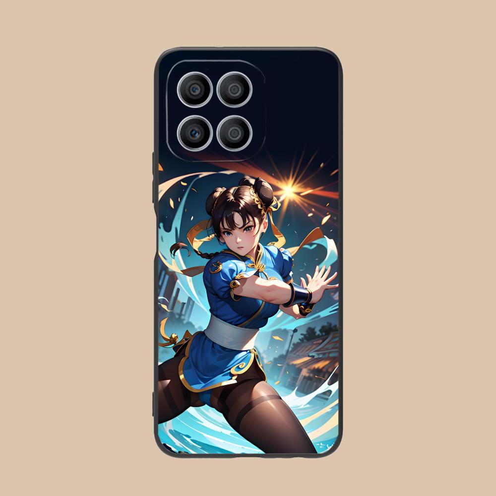 Street Fighter Chunli Phone Case for Honor 90 80 70 60 50 30 20 10 9 8 7 Pro S SE Lite 5G Colorful Printing Cover Pretty Cover