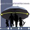 Extra Large, Thick, Reinforced Windproof Umbrella with Long Handle and Stylish Logo Print