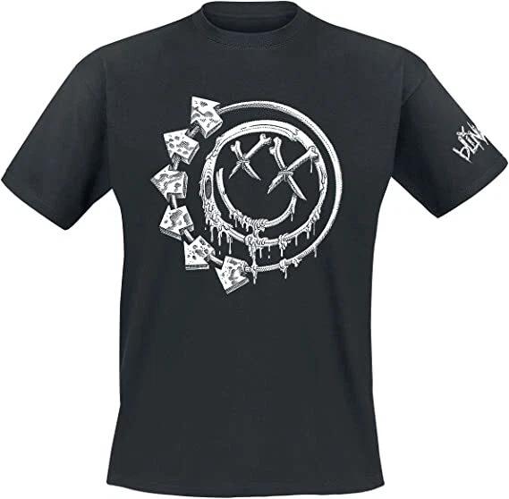 Blink 182 Tshirt Six Arrow Smiley Blink182 Tee New Sleeve Hit M