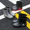 Fashionable Rain Boots for Men, New Style, Short and Mid-length Rain Boots, Non-slip Work Rubber Shoes, Outdoor Fishing Shoes