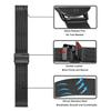 Milanese Watch Replacement Strap with Coverage TPU Case for Garmin Active 6 Vivoactive 6 Active 5