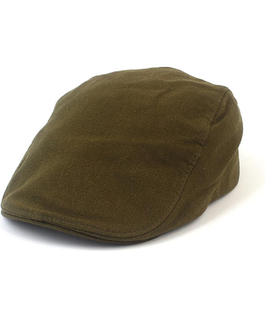 Simple Linen Khaki Hunting Cap Beret