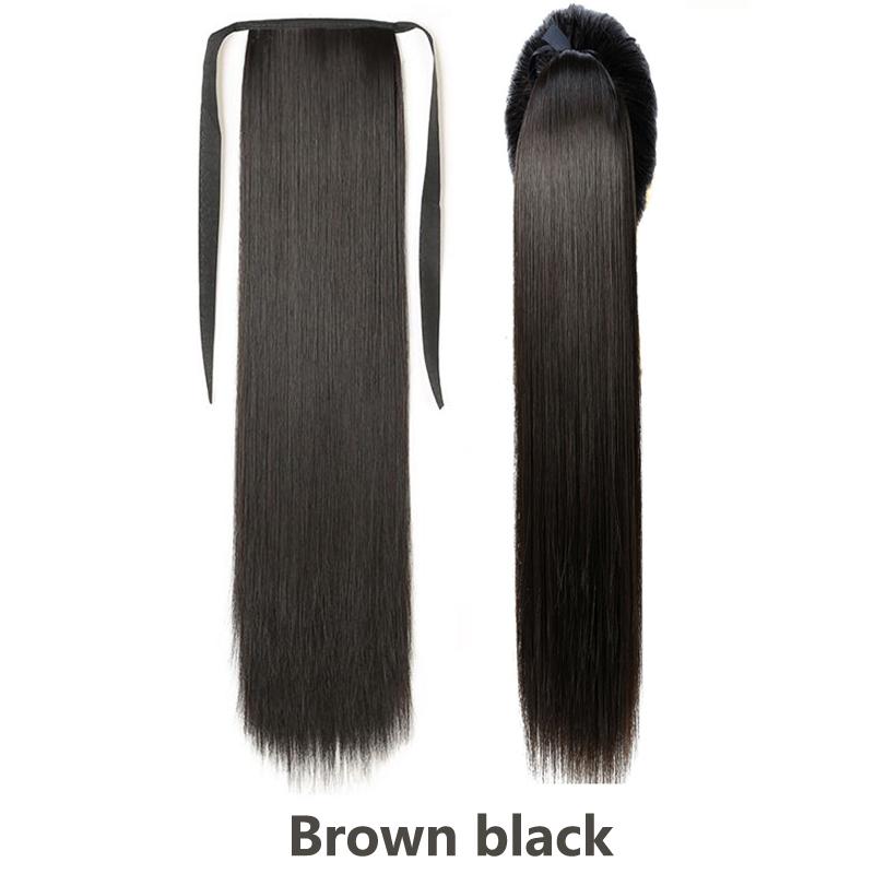 Synthetic Hair Chignons Messy Scrunchies Elastic Band Hair Bun Straight Updo Hairpiece Hair Extension for Women