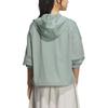 adidas MODERN TECH WOVEN Jacket Women's Dusty Green/Metallic Silver JZ1657