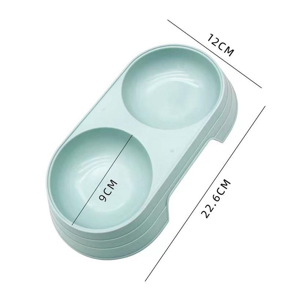 Double Pet Bowls Dog Food Water Feeder Dual-use Pet Drinking Dish Feeder Cat Puppy Feeding Supplies Small Dog Accessories