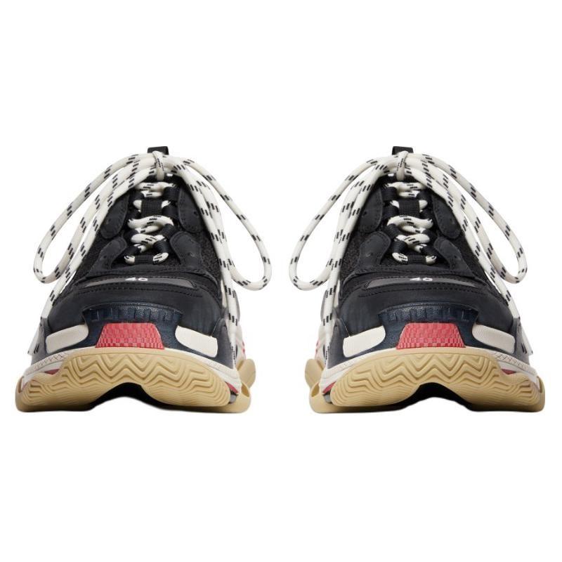 Balenciaga Triple S Low Top Casual Shoes Women's Black 755686W3SM11096