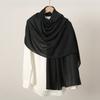 Autumn and winter hot-selling new monochrome linen women's scarf popular solid color cotton and linen feel long towel
