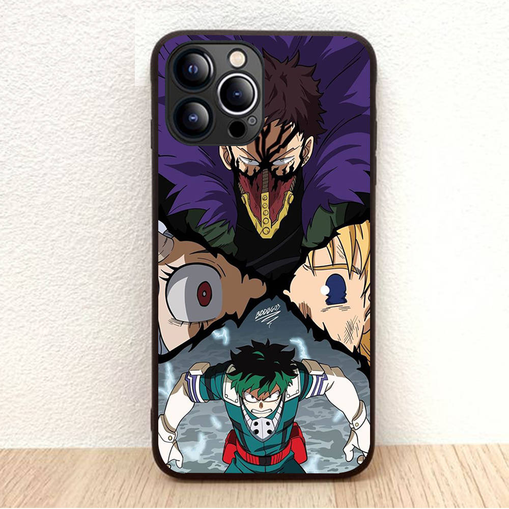 BW-28 Jujutsu Kaisen Soft Black Case for iPhone XR 14 15 11 12 13 6 7 8 X XS Pro Max Samsung S22 S23 S21 S24 FE Ultra S8 Plus