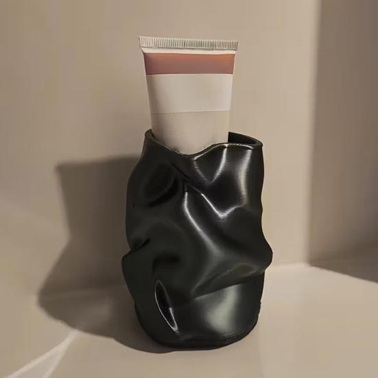 Toothbrush Cup Multi-Purpose Large Capacity Holder Waterproof Matte Frosted Surface Organizer for Bathroom Vanity