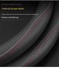 Genuine Leather Steering Wheel Cover for 2021 XPeng P7/G3/P5, Ultra-Thin, All-Season.