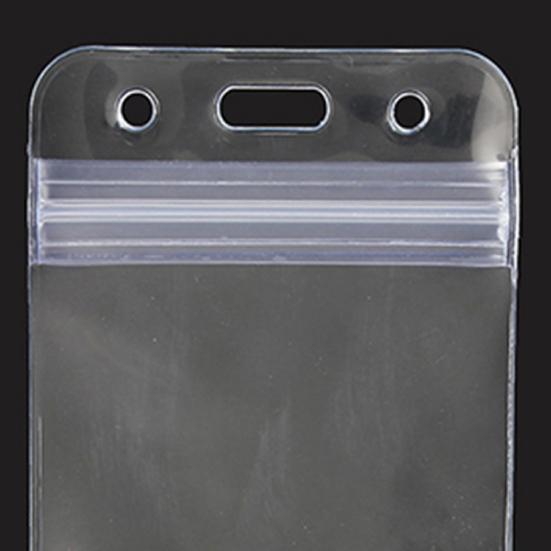 10Pcs Card Pouch Durable Lightweight Portable Waterproof Resealable Zip Type Holder for Library Cards