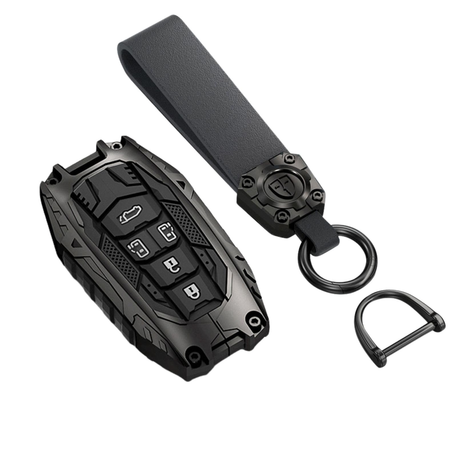 

Металлический ключ для чехла/крышки Toyota Sport 5 Prius/Crown (Черный, Кнопки)