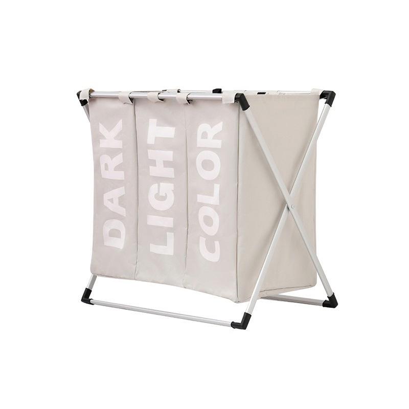 Shushi Foldable Oxford Cloth Laundry Basket with Aluminum Frame