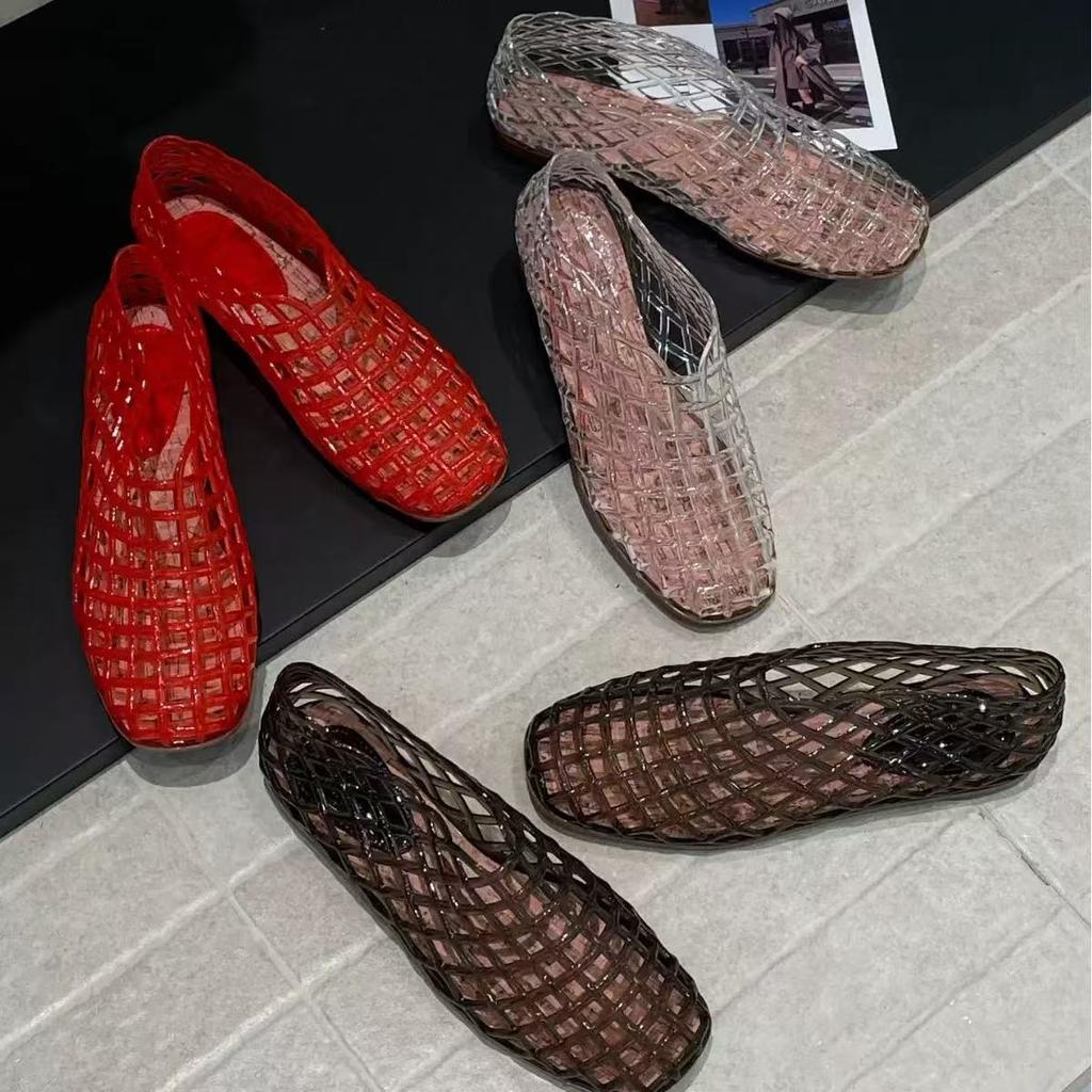 Fashion 2026 Women's Sandals PVC Breathable Summer Outerwear Baotou Bag and Casual Luxury  Sandals