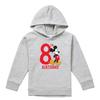 Disney Childrens/Kids Mickey Mouse Heather 8th Birthday Hoodie