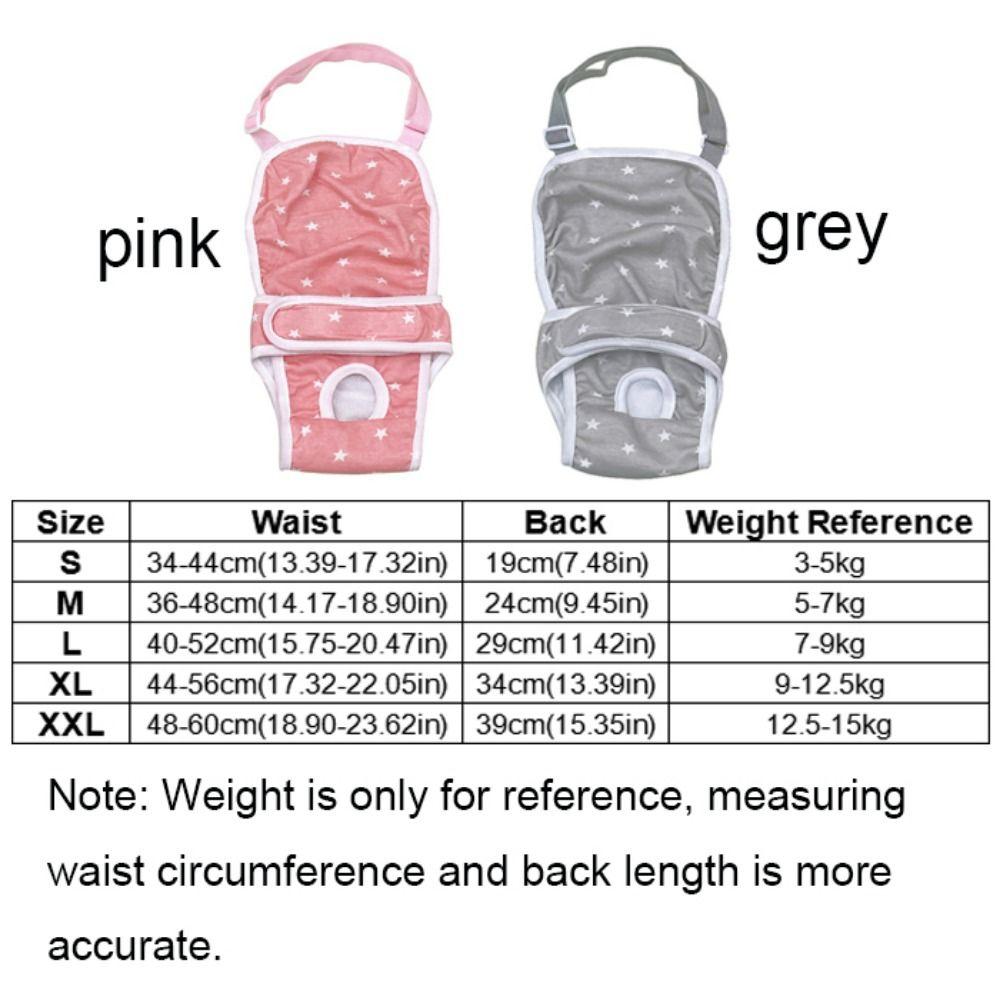 Soft Dog Sanitary Pantie Star Pattern Dog Menstruation Pant Female Dog Shorts  For Four Seasons