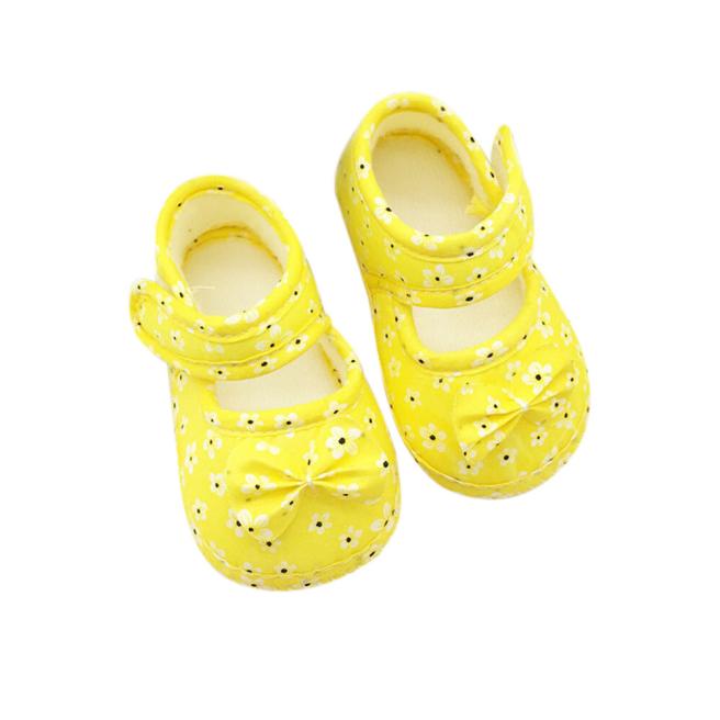 Kids Baby Bowknot Printing Newborn Cloth Shoes YE 13
