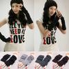 Women's Fashion Knitted Arm Fingerless Long Mitten Wrist Elastic Warm Gloves