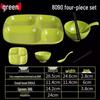 Melamine Tableware: 3, 4, and 6-Compartment Plates and Bowls for School Cafeterias
