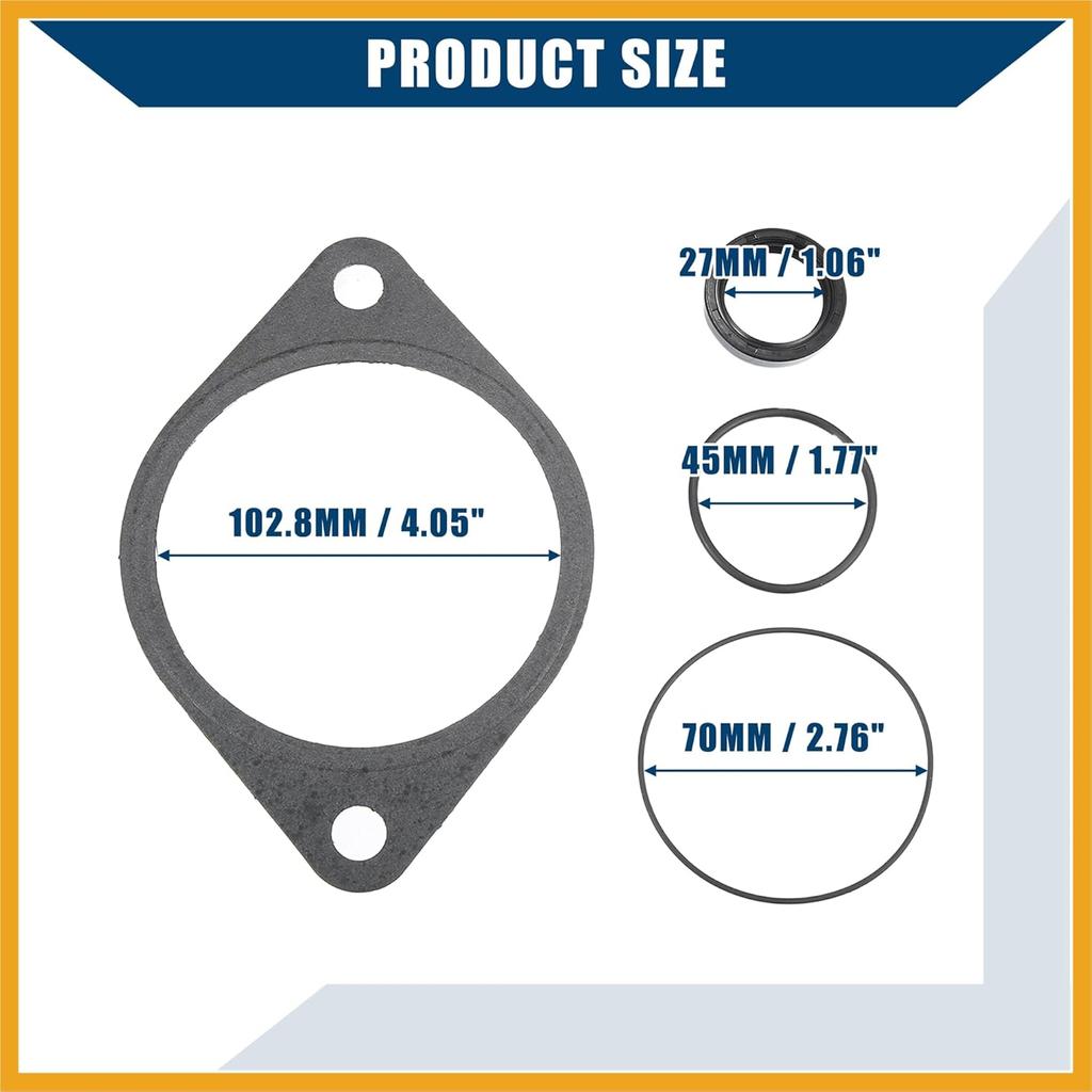 No.5140342AA / Vacuum Pump Seal Kit for Dodge for Ram 2500 for Dodge for Ram 3500 / Power Steering Pump Kits/Durable/Rubber / 1 Set/Black Replacement