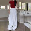 Lightweight casual pants for women, 2026 new model, high-waisted, slimming, wide-leg, loose-fitting long pants