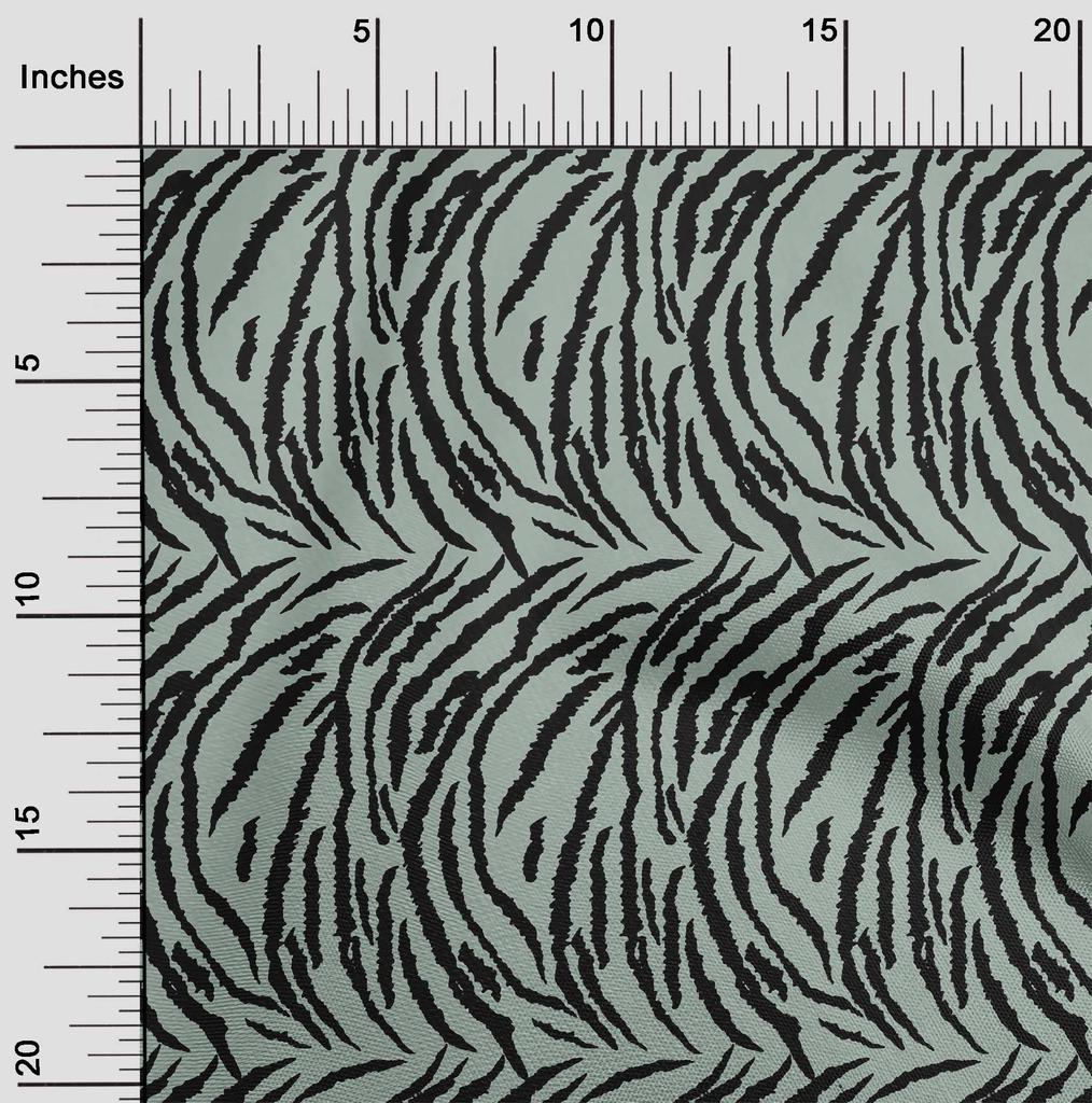 oneOone Cotton Flex Lime Green Fabric Tiger Animal Skin Sewing Fabric By The Yard Printed Diy Clothing Sewing Supplies 40 Inch