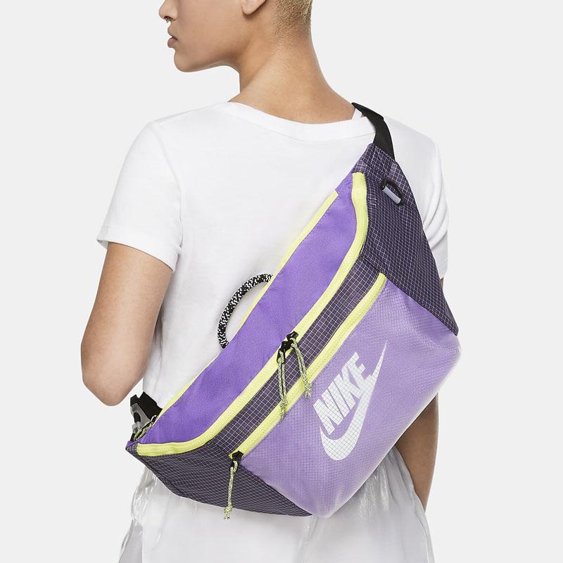 Nike Nylon Fabric Fanny Pack Regular Unisex Purple Casual CV1411-528