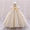 New Baby's First Birthday Dress: Infant Flower Bow Puffy Skirt Banquet Dress