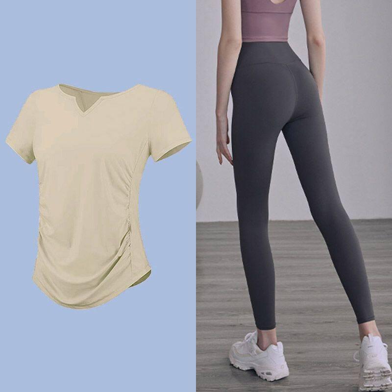 Women's Plus Size Quick Dry Yoga & Fitness Short Sleeve T-shirt, Running & Training Casual Top for Summer