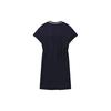 Fila Heritage Fashion Casual Loose Mid Waist Pullover Round Neck Short Sleeve Dress Women Dress Legendary-Blue F11W328310FNV