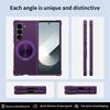 For Samsung Galaxy Z Fold6 5G Magnetic Case CD Vein Kickstand Shockproof TPU + PC Phone Cover