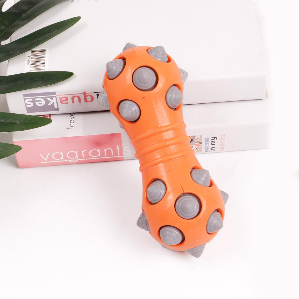 

Новая гантель - это игрушка для жевания для собак, подходящая для агрессивных жевателей, занимающая питомцев и уменьшающая скуку. Игрушка-кость легко чистится и тренирует зубы.