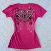 European New Women's Slim T-shirt Printed V-neck Top Tube Top Sexy Hot Girl Fashion Retro Style Women's Clothing Y2K Style