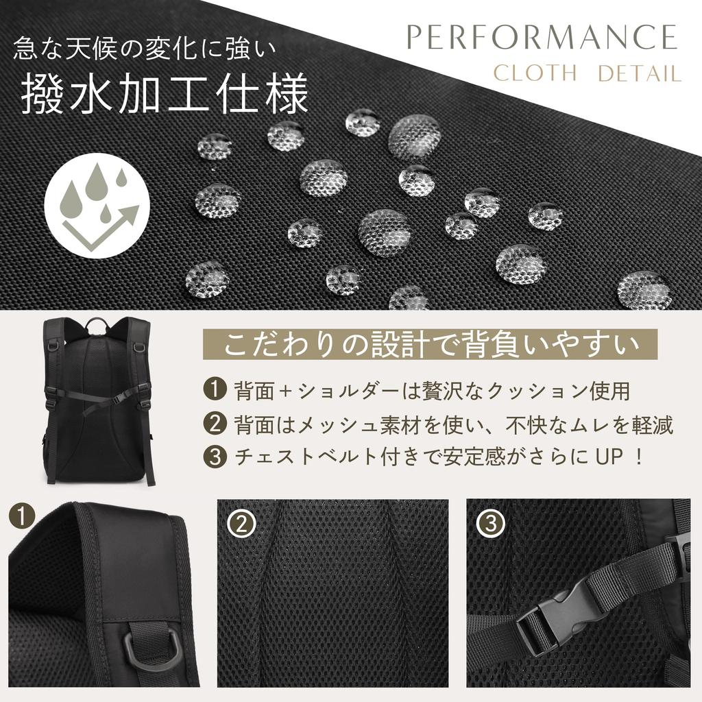 [Used In TV Dramas] [Guccio] Large Capacity Backpack for Women, Casual, Outdoor, Lightweight, Water Repellent, for Commuting, School, A4, Travel,