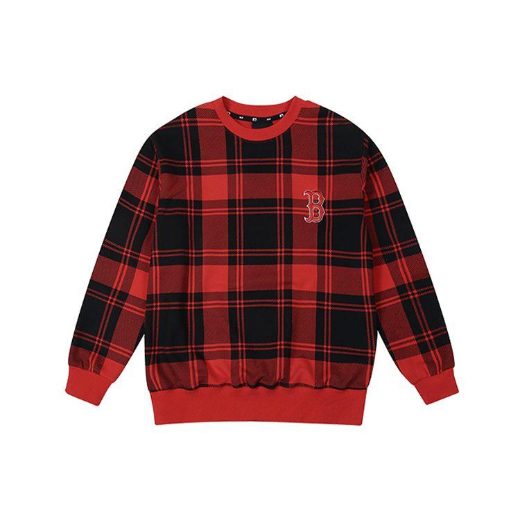 MLB Sweatshirts Unisex Red Crew Neck Moderate Regular 31MTE3041-43R