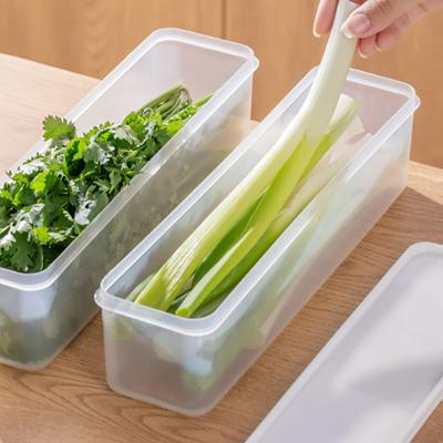 Refrigerator Storage Boxes Scallions Fresh Box Food Container Cold Storage Crisper Sealed Fridge Organiser