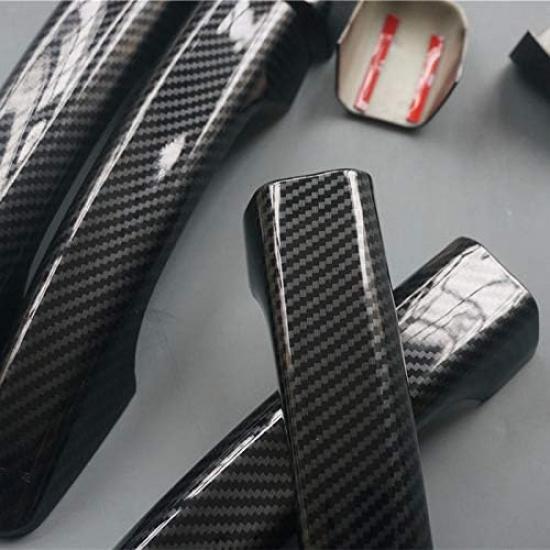 New Door Handle Cover Protector Trim for Honda Accord 10th 2018 2019 2020 2021 2022 (Carbon Fiber Print)