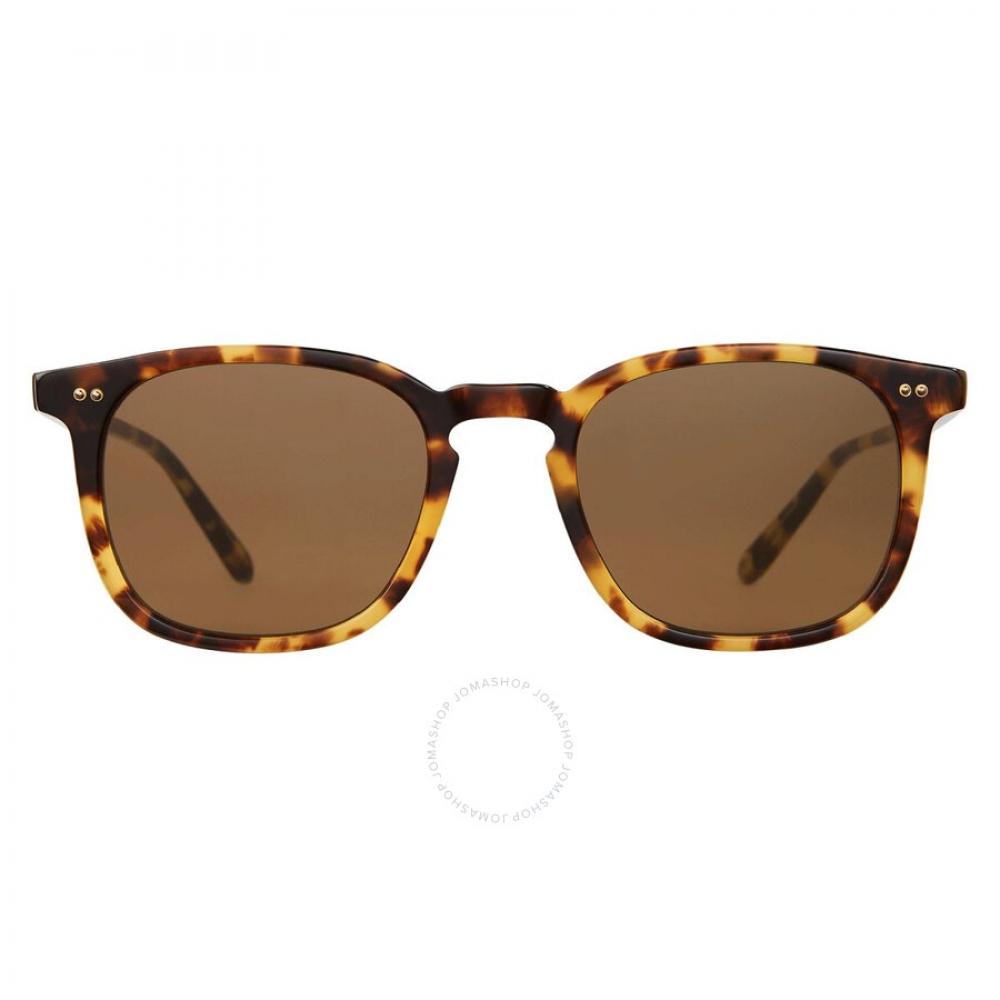 

Garrett Leight Ruskin Sun Bio Copper Square Unisex Sunglasses 2106 Bio Spt Bio Co 48