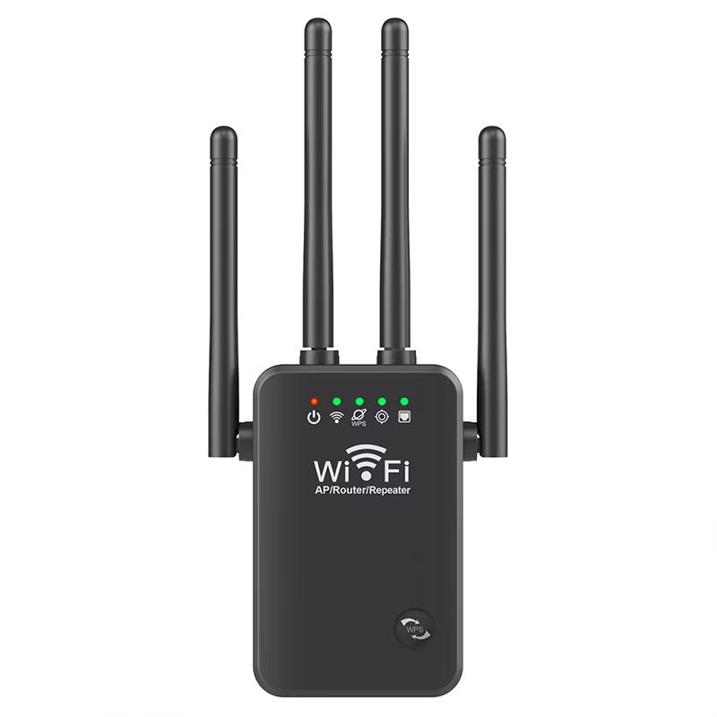 Wifi Extenders Signal Booster 2.4G Wireless Wifi Internet Repeater 300Mbps 4 Antenna Long Range With Ethernet Port For Home