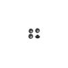 KITACO Cap Bolt Cover (for ABS/M8) Universal, 4-Pack, Black, 0900-000-80116