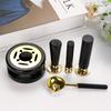 3PCS/Pack Wax Sealing Kit Melting Furnace Tool Wax Seal Warmer, Wax Seal Stamp Set with Wax Melting Spoon for Melting Wax Seal