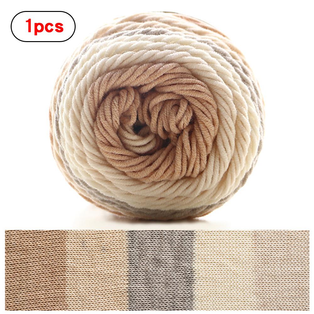 1 piece, approximately 633 feet gradient rainbow yarn, used for DIY knitting, warm sweaters,Suitable for 3-4mm crochet hooks