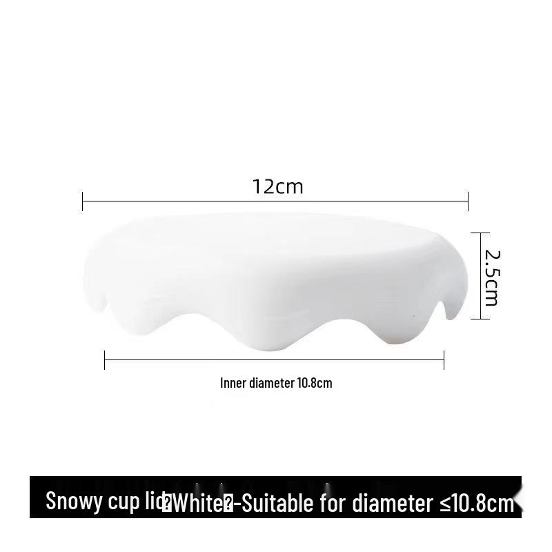 Silicone Mug Lid: Universal Dustproof, Leakproof, Anti-Scald, Heat Insulation Coaster.
