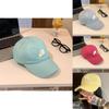 Trendy Unisex Soft Yellow Letter Embroidered Baseball Hat For Casual Spring Looks